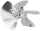 Powermat Hőlégfúvó Ventilátor Lapát – ø 180mm, 29°, Alumínium – PM-NAG-20SN típushoz (PM-NAG-40SN-WEN)