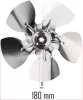 Powermat Hőlégfúvó Ventilátor Lapát – ø 180mm, 29°, Alumínium – PM-NAG-20SN típushoz (PM-NAG-40SN-WEN)
