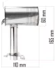 Powermat Gázhősugárzó Égőfej – 110x165 mm, Rozsdamentes acél – PM-NAG-65GN-PLG típushoz (PM-NAG-65GN-PLG)