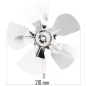   Powermat Hőlégfúvó Ventilátor Lapát – ø 210mm, 5 lapátos – PM-NAG-65SN típushoz (PM-NAG-65SN-WEN)