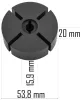 Powermat Szivattyú Kerék (Wirnik) Olajkályhához – 53,8 x 20 mm – PM-NAG-65SN típushoz (PM-NAG-65SN-WIP)