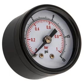   Powermat Nyomásmérő Manométer – 0-1 bar, ø 41mm, 1/4" – Olajkályhákhoz és hőlégfúvókhoz (PM-NAG-MNP)
