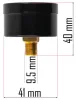 Powermat Nyomásmérő Manométer – 0-1 bar, ø 41mm, 1/4" – Olajkályhákhoz és hőlégfúvókhoz (PM-NAG-MNP)
