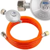 Powermat Gázhősugárzó Nyomáscsökkentő és Tömlő – 700mbar, 1,5m – Powermat, Red Technic (PM-NAG-RDW)