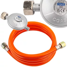   Powermat Gázhősugárzó Nyomáscsökkentő és Tömlő – 700mbar, 1,5m – Powermat, Red Technic (PM-NAG-RDW)