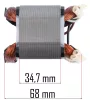 Powermat Elektromos Sövényvágó Állórész – 52x68mm, 32mm furat – PM-NE-1800M típushoz (PM-NE-1800M-SN)