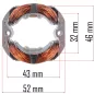   Powermat Elektromos Sövényvágó Állórész – 52x68mm, 32mm furat – PM-NE-1800M típushoz (PM-NE-1800M-SN)