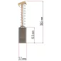   Powermat Szénkefe Készlet – 7,7 x 5,4 x 15,5 mm – PM-NE-1800M sövényvágóhoz (PM-NE-1800M-SZ)