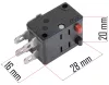 Powermat Elektromos Sövényvágó Kapcsoló – 12A 250V, ZHQ ZQ7-12/1 – PM-NE-1800M típushoz (PM-NE-1800M-WY)