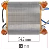 Powermat Állórész – 89mm hossz, ø 42mm furat – PM-MI-1400M falhoronymaróhoz (PM-PDG-1400M-SN)