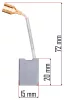 Powermat Szénkefe Készlet – 6,5x15x20 mm – PM-SZK-3000T sarokcsiszolóhoz (PM-SZK-3000T-SZ)
