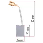   Powermat Szénkefe Készlet – 6,5x15x20 mm – PM-SZK-3000T sarokcsiszolóhoz (PM-SZK-3000T-SZ)