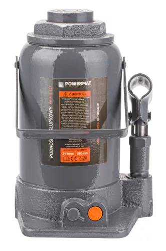 Powermat Hidraulikus Oszlopos Emelő – 32T, 245-385mm – Palackemelő (PM-PHS-32T)