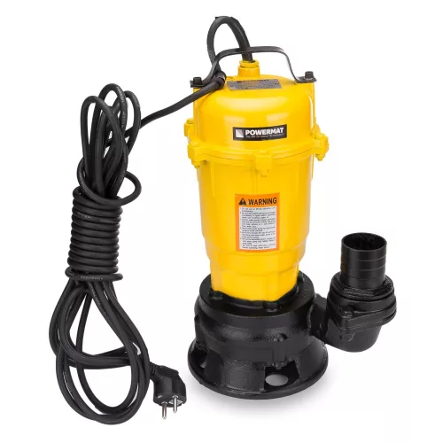 Powermat Szennyvízszivattyú Darálóval – 750W, 25000 l/h, Öntöttvas – PM-PDS-3000 (PM0512)