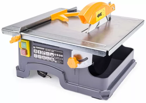 Powermat Asztali Csempevágó Gép - 1800W, 180mm - Vizes vágórendszer (PM-PDG-1800)