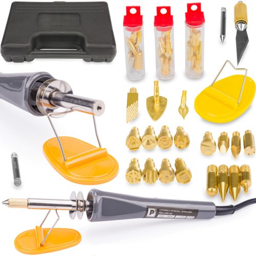 Powermat Faégető és Forrasztópáka Készlet – 60W, 275°C – Fa, bőr és parafa megmunkáláshoz (PM-LOW-60)