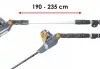 Powermat Elektromos Magassági Sövénynyíró – 900W, 45cm vágáshossz, Teleszkópos – PM-NEW-900S-T (PM0618)