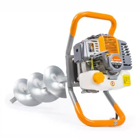   Powermat Benzines Földfúró Gép – 6 LE, 52 cm³, 3 db fúrószárral és toldóval – PM-SWG-600N-3W (PM0641)