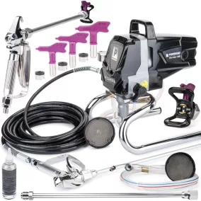   Powermat Hydrodinamikus Festékszóró Gép – 1200W, 220 bar – Emulziós és latex festékekhez (PM-PDM-1200)