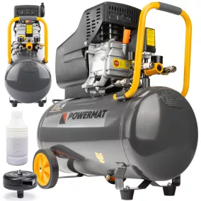   Powermat Olajos Kompresszor – 50L, 8 bar, 206 l/perc – 1.85kW / 2.5LE (PM-KO-50T)