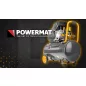   Powermat Olajos Kompresszor – 50L, 8 bar, 206 l/perc – 1.85kW / 2.5LE (PM-KO-50T)
