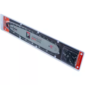   Powermat Láncfűrész Vezetőlemez és 2 db Lánc Szett – 16" / 40 cm, 0.325", 1.5 mm – Husqvarna, Makita, NAC (PM0729)