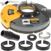 Powermat Porelszívó Burkolat – 115/125 mm, Kefés perem – Sarokcsiszolókhoz (PM-OSK-125T)