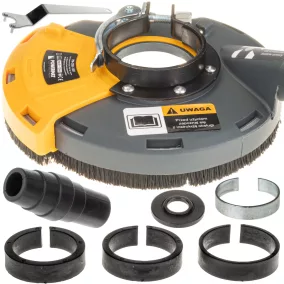   Powermat Porelszívó Burkolat – 115/125 mm, Kefés perem – Sarokcsiszolókhoz (PM-OSK-125T)