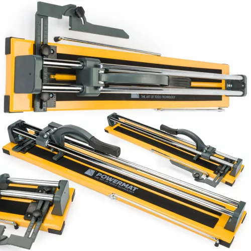 Powermat Kézi Csempevágó – 800mm vágáshossz, 14mm vastagság – Csapágyas kivitel (PM-PRDG-800T)