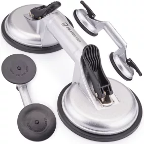   Powermat Üvegvívő / Dupla Tapadókorong – 100 kg teherbírás, 118 mm – Alumínium test (PM-ASDS-100T)