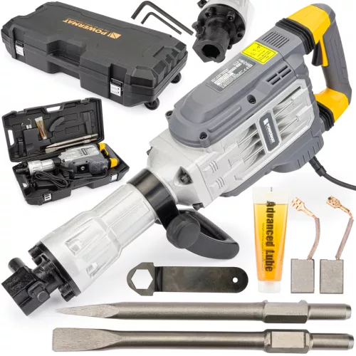 Powermat Bontókalapács – 3300W, 65J – SDS-HEX, Kerekes kofferrel (PM-MWB-3300M)