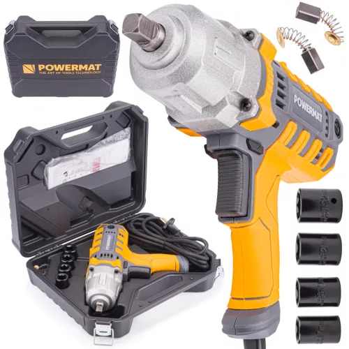 Powermat Elektromos Ütvecsavarozó – 800Nm, 2100W – 1/2" befogás, tartozékokkal (PM-EKU-2100M)