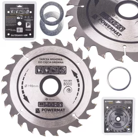   Powermat Widia Körfűrészlap Fához – 190x30mm, 24 fog – Asztali és gérvágó fűrészekhez (PM0885)