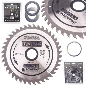   Powermat Widia Körfűrészlap Fához – 190x30mm, 40 fog – Kézi és asztali fűrészekhez (PM0886)