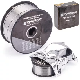   Powermat Önmagát Védő Porbeles Hegesztőhuzal – 0,8 mm, 1 kg – FLUX / FCAW (PM0911)