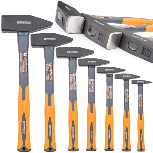 Powermat Lakatos Kalapács Készlet – 7 részes, Üvegszálas nyél – 100g-2000g (PM-MSL-Z7T)