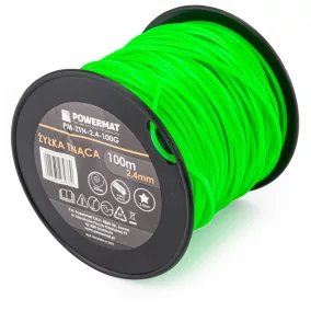   Powermat Fűkasza Damil – 2,4 mm x 100 m, Csillag profil – Univerzális (PM-ZTN-2.4-100G)