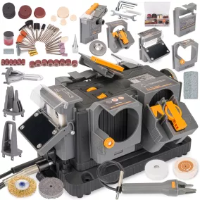   Powermat Többfunkciós Élezőgép 8 az 1-ben – 200W, 5600 ford./perc – Késekhez, fúrókhoz, láncokhoz (PM-OWF-200T)