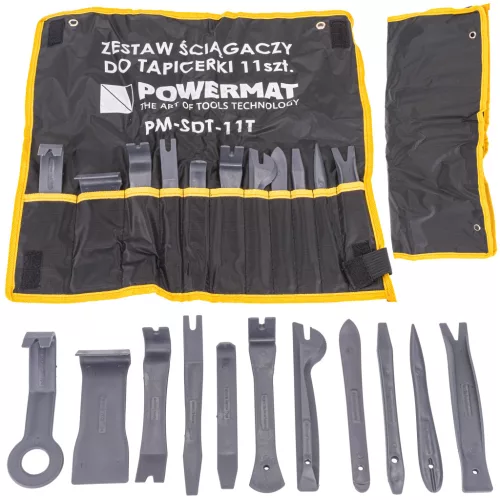 Powermat Kárpitleszedő Készlet – 11 részes, edzett nylon – Autószereléshez (PM-SDT-11T)