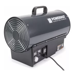   Powermat Gázos Hőlégfúvó – 25kW, LCD kijelző, Termosztát – Műhelyekhez és csarnokokhoz (PM-NAG-25GLN)