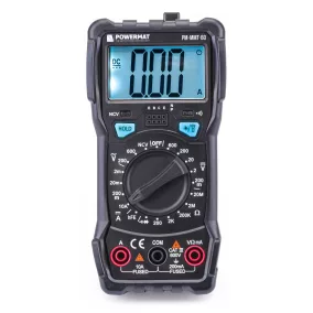   Powermat Digitális Multiméter – LCD kijelző, NCV funkció, LED lámpa – PM-MMT-60 (PM1044)