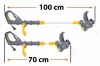Powermat Elektromos Szegélynyíró – 1200W, 250mm vágásszélesség – Teleszkópos nyél (PM-PKE-1200M)