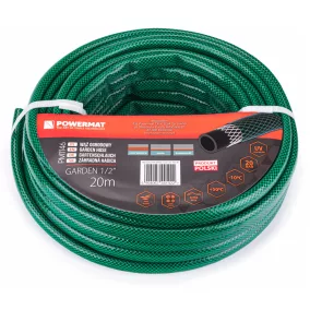   Powermat Kerti Locsolótömlő - 1/2", 20m, 3 rétegű - UV-álló, Anti-alga (PM1146)
