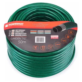   Powermat Kerti Locsolótömlő – 1/2", 50m, 3 rétegű – UV-álló, Extra rugalmas (PM1147)
