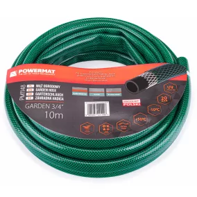   Powermat Kerti Locsolótömlő – 3/4", 10m, 3 rétegű – UV-álló, 20 bar (PM1148)