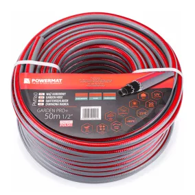   Powermat Garden Pro+ Kerti Locsolótömlő – 1/2", 50m, 6 rétegű – NTS csavarodásmentes (PM1160)