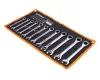 Powermat Racsnis Csillag-Villás Kulcs Készlet - 12 részes, 8-19mm, CrV acél - Falra akasztható tartóban (PM-KPLO-12T)