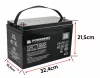 Powermat AGM Akkumulátor - 12V 100Ah, Gondozásmentes - VRLA technológia (PM1202)