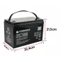   Powermat AGM Akkumulátor - 12V 100Ah, Gondozásmentes - VRLA technológia (PM1202)