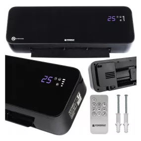   Powermat Légfüggöny és Kerámia Fűtőtest – 2000W, LCD kijelző, Távirányító – Fali kivitel (PM-GC-3000DLS)